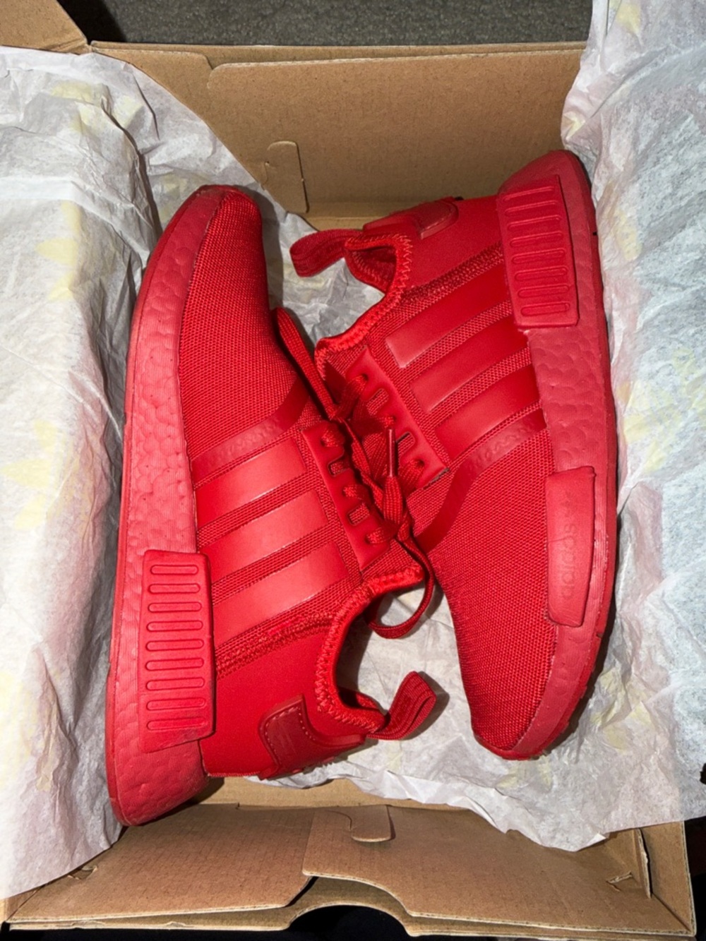 Adidas NMD R1 J Men's Shoes Red-Scarlet - Picture 2 of 7
